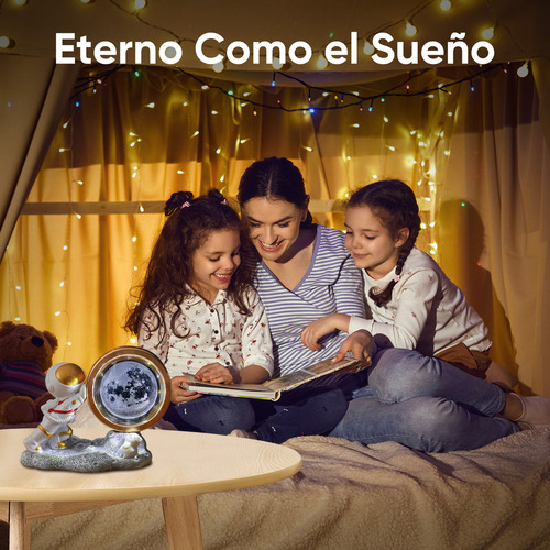 Luz Nocturna Led 3d Galaxy Bola De Cristal Lámparas De Mesa Luna