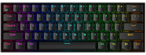 Teclado Inalámbrico Redragon Draconic Pro K530 Rgb 60% Negro Switch Brown Inglés
