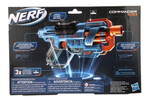 Imagen 7 de 7 de Pistola Nerf Elite 2.0 Commander Rd-6 Blaster 12 Dardos