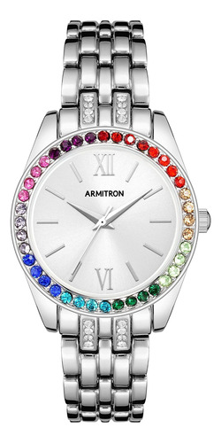 Reloj Mujer Armitron 75-5763svsr Cuarzo 32mm Pulso Plateado