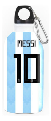 Termo Botilito Messi Argentina Futbol Caramañola Serie White