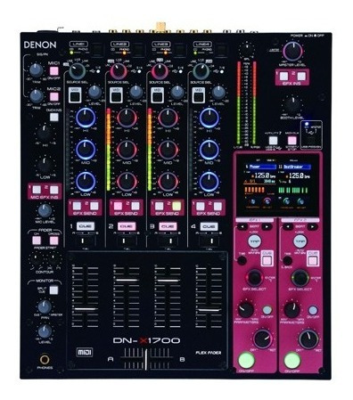 Denon Dnx1700 Mixer Profesional Digital 4 Canales Usb Dj