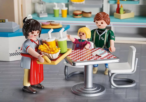 Juego Playmobil City Life Take Along Diner 85 Piezas 3