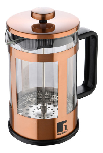 Cafetera De Émbolo 800 Ml Vidrio Copperly Bg