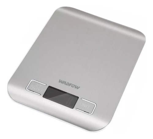 Balanza De Cocina Digital 5 Kg Wadfow Wdfwke2503 Capacidad Máxima 5000 G Color Plateado