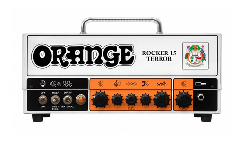 Imagen 1 de 4 de Amplificador Orange Rocker 15 Terror Valvular para guitarra de 15W color blanco 220V - 240V
