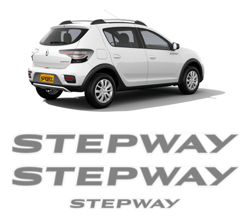 Adesivos Sandero Stepway 2020/2021 Lateral Traseiro Grafite