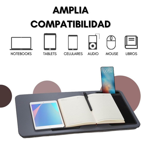 Soporte Base Mesa Notebook Tablet Cama Portatil Acolchado