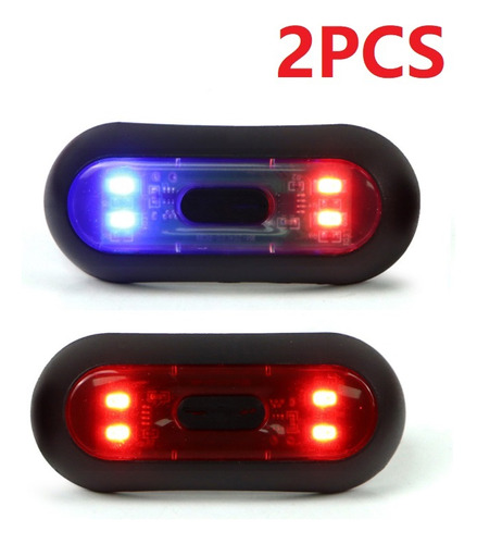 Luz Led De Freno Trasera Para Casco De Moto, Roja, Para Noch