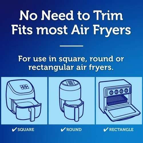 Reynolds Kitchens Unbleached Parchment Air Fryer 50 Liners
