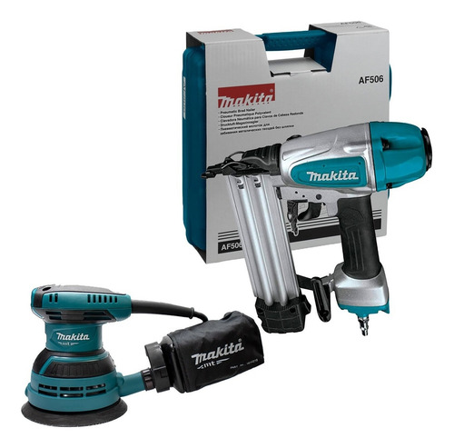 Kit Carpintero Makita Clavadora Calibre 18 Lijadora Orbital
