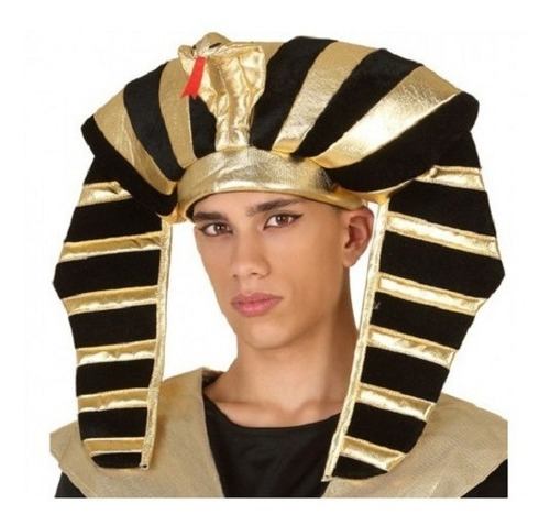 Combo Oferta Gorro Faraon Egipto Egipcio Disfraz X 5 Unidade Color Dorado