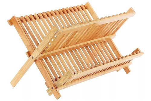 Escurre Platos De Madera Bamboo Plegable - Vonne