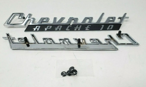 Par Emblema Chevrolet C10 60 1960 Accesorio Pickup Apache