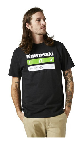 Remera Fox Kawasaki Negro