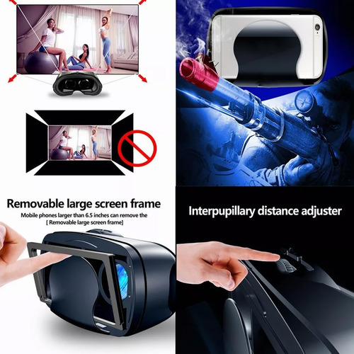 Fone De Ouvido Vrg Pro 3d Vr Blue Light Proteção Ocular 3d V