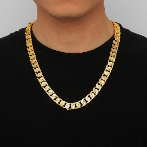 Jakawin Collar De Oro Para Hombre Nk276 Con Eslabones Cubano