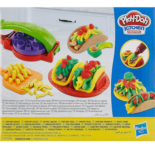 Juego De Comida Play-doh Taco Time Para Niños 3+ Con 4