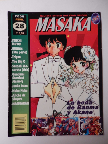 Masaka #28 Revista Manga Anime Sugoi Slayer Ranma 1/2 Great
