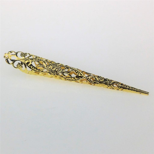 Imagen 9 de 12 de 2xchinese Antiguo Hueco Punk Antiguo Oro Garra Nudillo