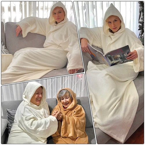 Pijamas Sacos Cobijas Con Mangas Mantas Con Mangas Ropa Monk