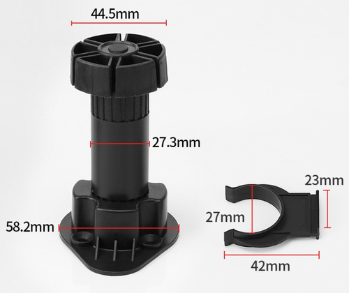 Pata Regulable 100mm - 120mm Set De 16 Unidades