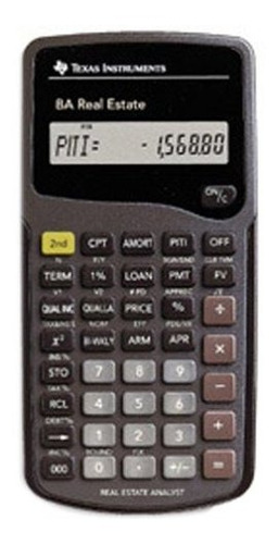 Texas Instruments Ba Real Estate Financial Calculator