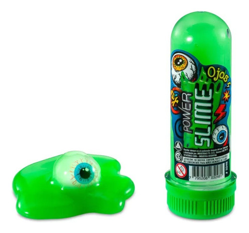 Tubo Slime Con Ojos. Power Slime. Mpuy