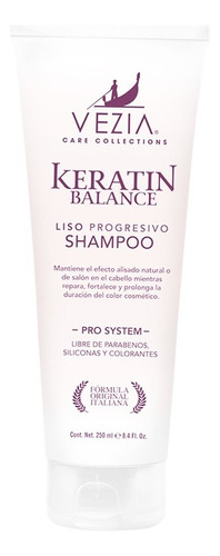  Shampoo Keratin Balance Vezia 250ml