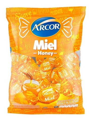Caramelos Arcor Miel X 675 Grs - Lollipop