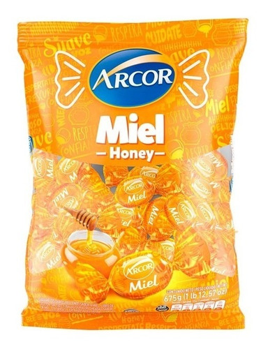 Imagen 1 de 1 de Caramelos Arcor Miel X 675 Grs - Lollipop