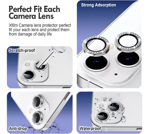 Protector de lente de cámara de diamante brillante para iPhone 14
