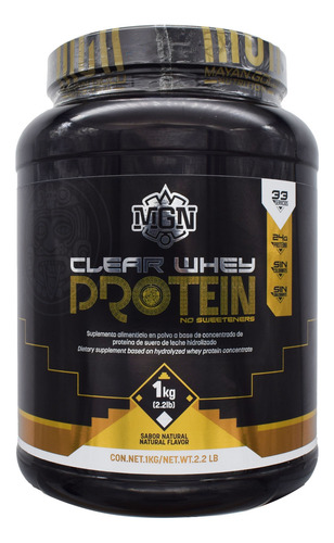 Proteína Mgn Clear Whey 1kg Baja En Calorías Sin Sabor
