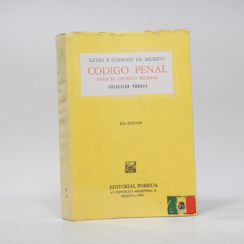 Código Penal Para El Distrito Federal Leyes Códigos 1996 Ba2