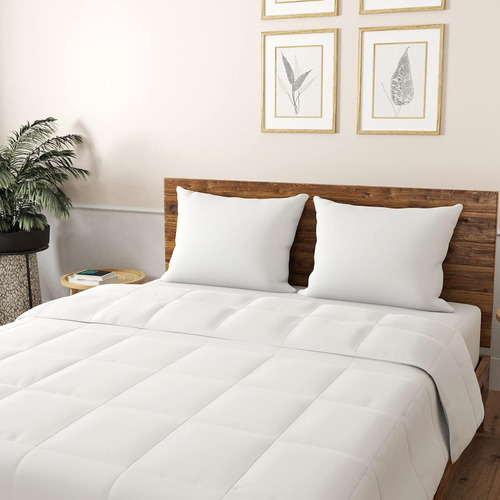 Almohada De Cama Con Relleno De Fibra Biopedic Lofty Y Funda