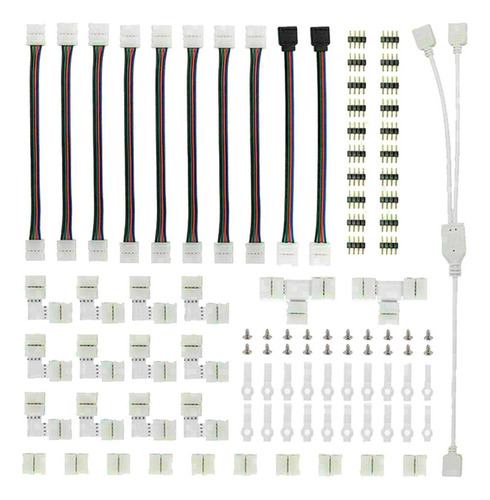Kit De Conectores Led 5050 Rgb Con Conectores De Tira Led De