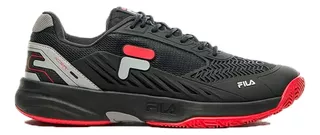 Zapatillas Fila Tenis Hombre Acer H Negro-gris-rojo Cli