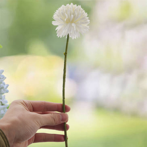 Ramo De Flores Artificiales De Crisantemo, 10 Unidades