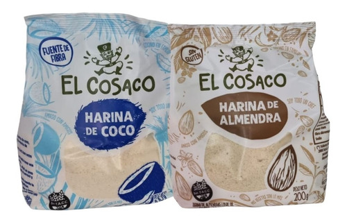 Harina De Almendras 200g + Coco 200gr El Cosaco Sin Tacc