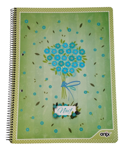 Cuaderno Onix A4 80hjs Rayadas Tapa Semirigida Modelo Naif 4