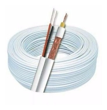 Cabo Coaxial 4mm Cftv Bipolar 80% 100m Multitoc + 100 Rj45