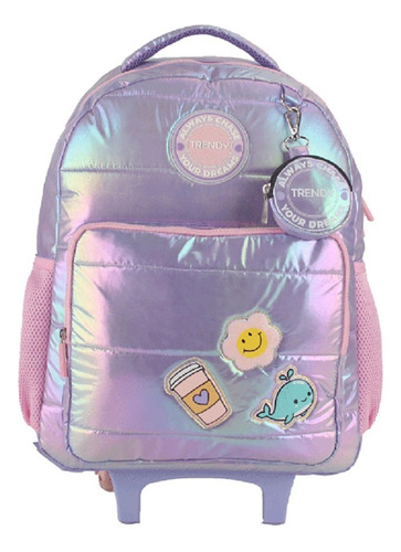 Mochila Carro Primaria Escolar Carrito Infantil Nena Trendy