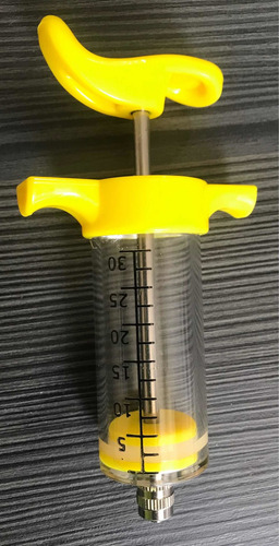 Imagen 3 de 4 de Jeringa Dosificador Reusable Veterinario De 30cc