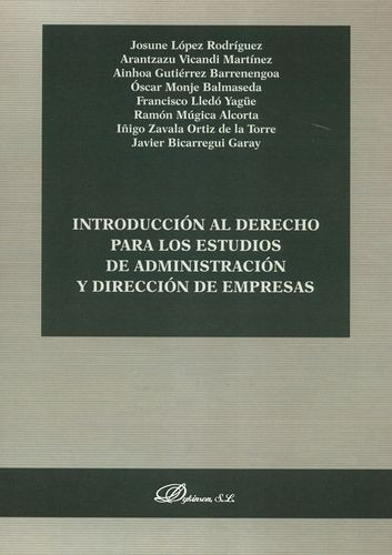 Libro Introducción Al Derecho Para Los Estudios De Administ