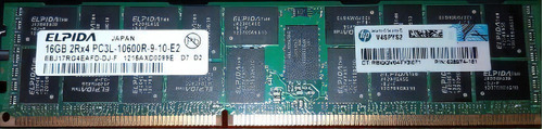 Memória RAM  16GB 1 HP 628974-181