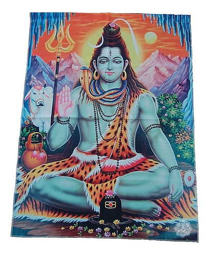 Tapiz Hindú Om 7 Chakras Ganesh Mano Fatima 100x70 Cm.