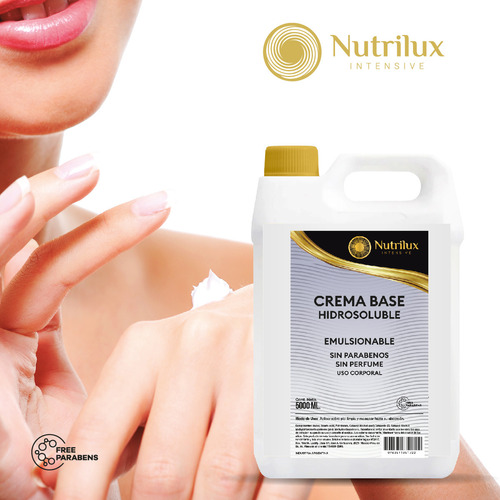 Crema Neutra Hidrosoluble Nutrilux S/parabenos 