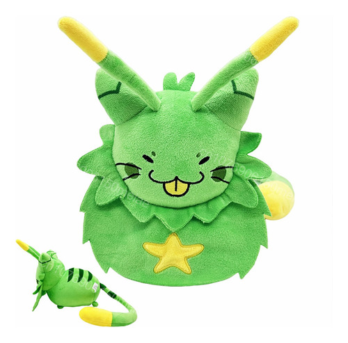 Peluche Regretevator Gnarpy Con Forma De Gato Verde