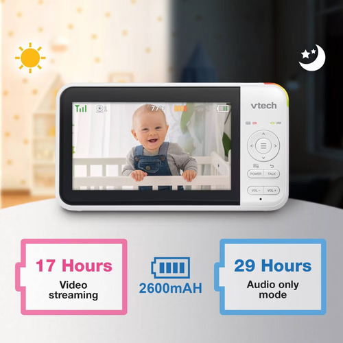 Vtech Vm5266 Babá Eletrônica Com Monitor 5 Polegadas