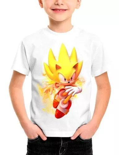 Conjunto Desenho Animado Dragon Ball Sonic Infantil Camiseta E Short Menino